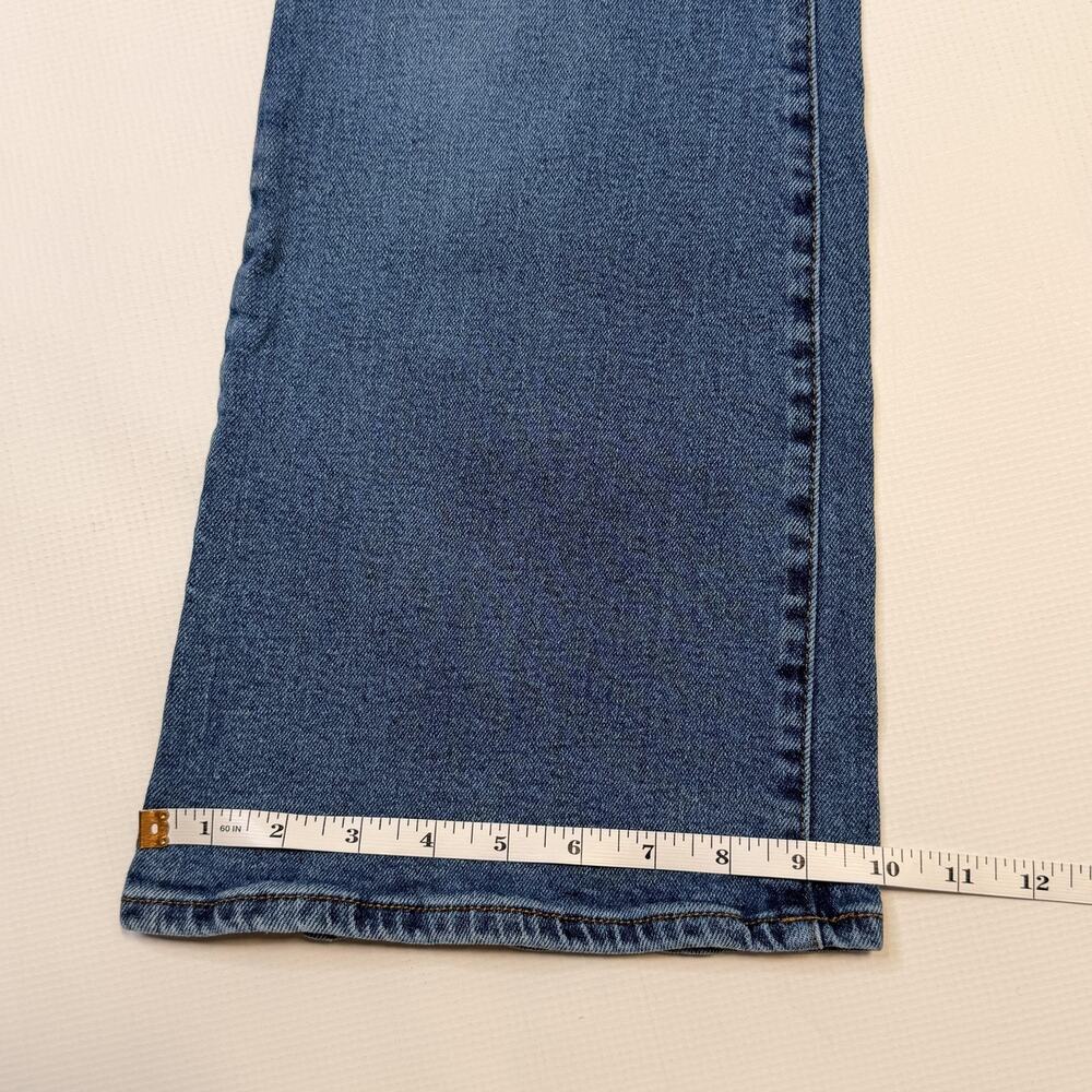 RSQ Jeans Womens 27 Blue High Rise Flare Stretch Denim 5 Pocket Medium Wash - Picture 4 of 11